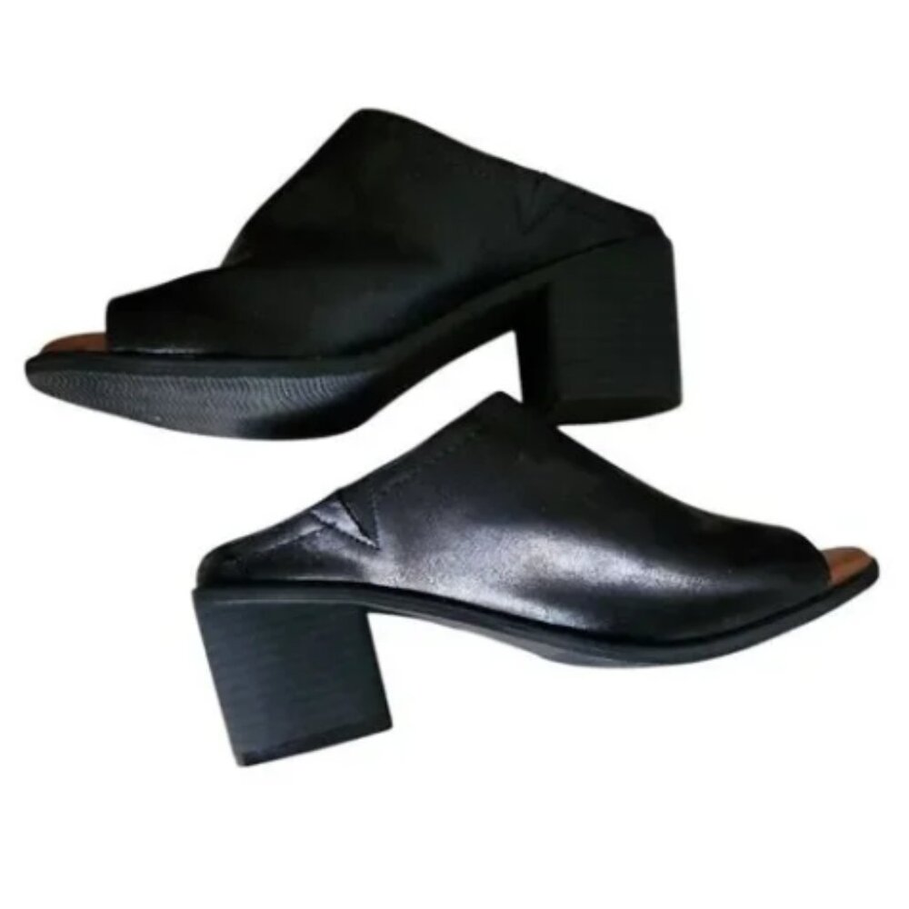 Sonoma Vitalize Ortholite Myran Women's Block Heel Mules Peep-toe Size 7M